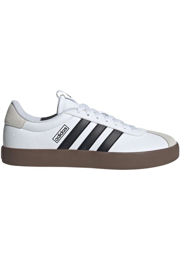 Adidas - Buty adidas Vl Court 3.0 ID6285 białe. Okazja: na co dzień. Zapięcie: sznurówki. Kolor: biały. Materiał: skóra, zamsz, syntetyk, guma, materiał. Szerokość cholewki: normalna