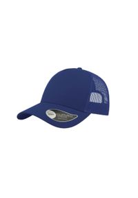 ATLANTIS - 5panelowa Czapka Trucker Rapper Cotton. Kolor: niebieski