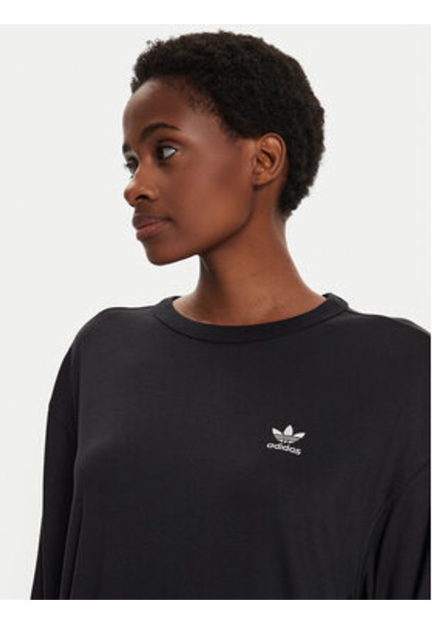 Adidas - adidas T-Shirt adicolor Trefoil IU2408 Czarny Loose Fit. Kolor: czarny