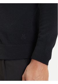 Marc O'Polo Kardigan 529 5063 61042 Czarny Regular Fit. Typ kołnierza: polo. Kolor: czarny. Materiał: wełna #4