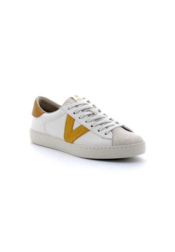 VICTORIA - Buty sneakersy Victoria Berlin mostaza. Kolor: biały