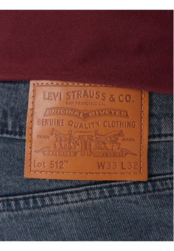 Levi's® Jeansy 512™ 28833-1416 Granatowy Slim Taper Fit. Kolor: niebieski
