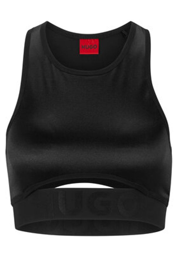 Hugo Top 50483533 Czarny Extra Slim Fit. Kolor: czarny. Materiał: syntetyk