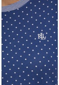 Lauren Ralph Lauren - Piżama. Kolor: niebieski. Materiał: dzianina #7