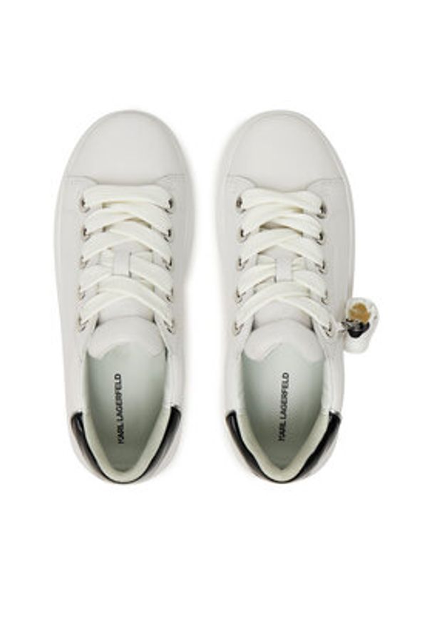 Karl Lagerfeld - KARL LAGERFELD Sneakersy Kapri KL62519 Biały. Kolor: biały. Materiał: skóra