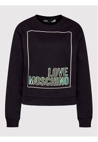 Love Moschino - LOVE MOSCHINO Bluza W630648M 4266 Czarny Regular Fit. Kolor: czarny. Materiał: bawełna #5