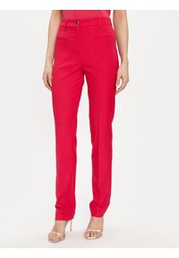 Morgan Spodnie materiałowe 241-PBERY.F Czerwony Slim Fit. Kolor: czerwony. Materiał: syntetyk #1