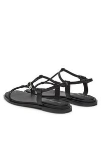 Calvin Klein Sandały Flat Sandal Squared Buckle Lth HW0HW02556 Czarny. Kolor: czarny. Materiał: skóra #6