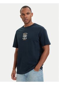 Quiksilver T-Shirt Harmony Spiral EQYZT08304 Granatowy Regular Fit. Kolor: niebieski. Materiał: bawełna #6