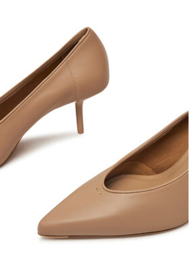 Max Mara Szpilki 2514521151600 Brązowy. Kolor: brązowy. Materiał: skóra. Obcas: na szpilce