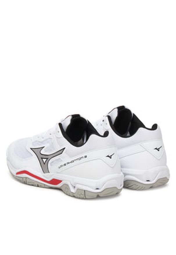 Mizuno Buty halowe Wave Phantom 3 X1GA2260 59 Biały. Kolor: biały. Materiał: skóra. Model: Mizuno Wave