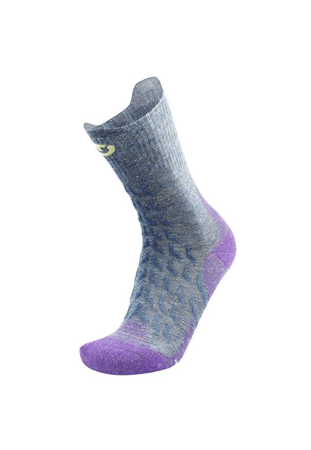 Skarpety trekkingowe dla kobieta Therm-ic Trekking UltraCool Linen Crew Lady. Kolor: wielokolorowy, fioletowy, szary. Materiał: len, poliamid, wiskoza, elastan. Sport: turystyka piesza