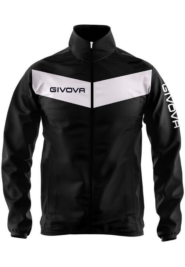 Givova Rain Kurtka Nero -bianco 2xl - Wodoodporny i oddychający. Kolor: wielokolorowy. Materiał: syntetyk