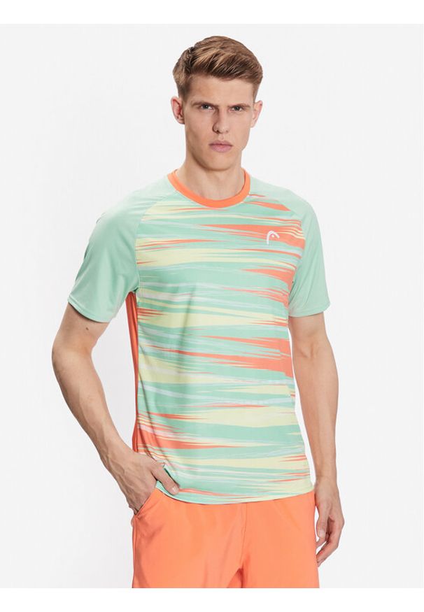 Head T-Shirt Topspin 811453 Pomarańczowy Regular Fit. Kolor: pomarańczowy. Materiał: syntetyk