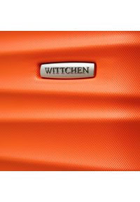 Wittchen - Średnia walizka z ABS-u z żebrowaniem pomarańczowa. Kolor: pomarańczowy. Materiał: guma #4