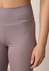 Born2be - Jasnofioletowe Szorty Kolarki z Wysokim Stanem i Modelującym Pasem Toadgrass. Stan: podwyższony. Kolor: fioletowy. Styl: elegancki #6