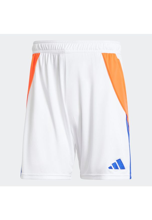 Adidas - Spodenki do piłki nożnej dla dzieci ADIDAS Tiro 24. Wzór: paski. Styl: sportowy