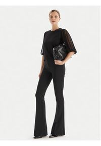 TwinSet - TWINSET Bluzka 252TT2310 Czarny Regular Fit. Kolor: czarny. Materiał: bawełna #3