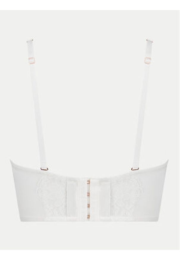 Hunkemöller Biustonosz z fiszbiną Jamie 204547 Biały. Kolor: biały. Materiał: syntetyk