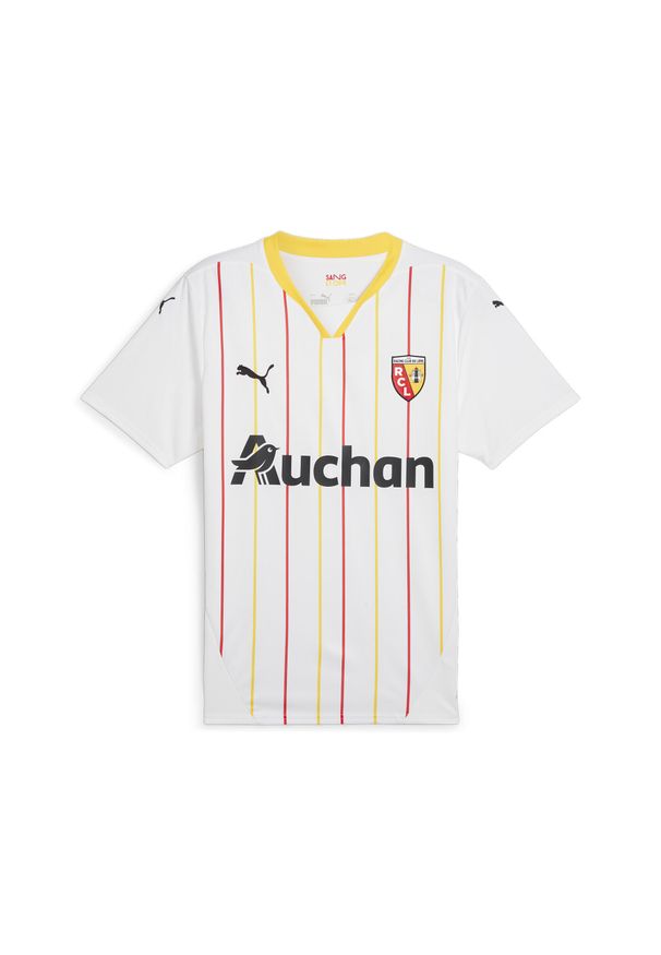 Puma - Męska koszulka RC Lens 24/25 PUMA White Pelé Yellow. Kolor: żółty, wielokolorowy, biały