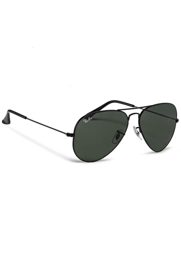 Okulary przeciwsłoneczne Ray-Ban Aviator Classic 0RB3025 L2823 Black/G/15 GREEN. Kolor: czarny