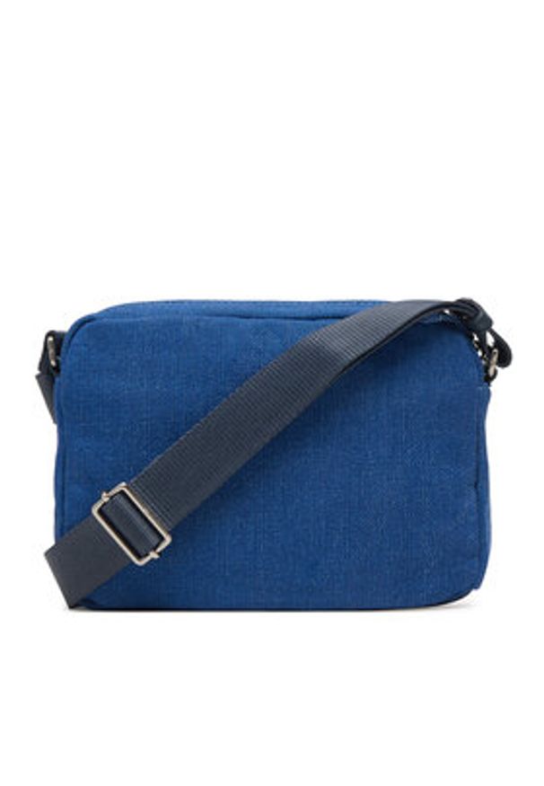 Calvin Klein Saszetka Sleek Denim Utility Camera Bag LV04D3432G Niebieski. Kolor: niebieski. Materiał: materiał