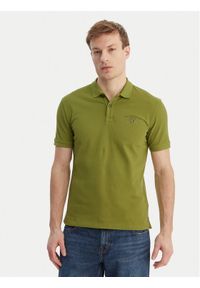 Napapijri Polo Elbas NP0A4GDL Zielony Regular Fit. Typ kołnierza: polo. Kolor: zielony. Materiał: bawełna #1