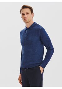 Pako Lorente - PAKO LORENTE - Wełniany sweter polo. Okazja: na co dzień. Typ kołnierza: polo. Materiał: wełna. Sezon: jesień. Styl: casual #7