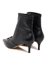 TwinSet - TWINSET Botki 252TCP034 00006 Czarny. Kolor: czarny. Materiał: skóra #5