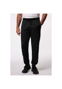 JAY-PI - Męskie Spodnie dresowe fitness technologiczna dzianina QuickDry do 7 XL. Kolekcja: plus size. Kolor: czarny. Materiał: poliester, materiał. Sport: fitness