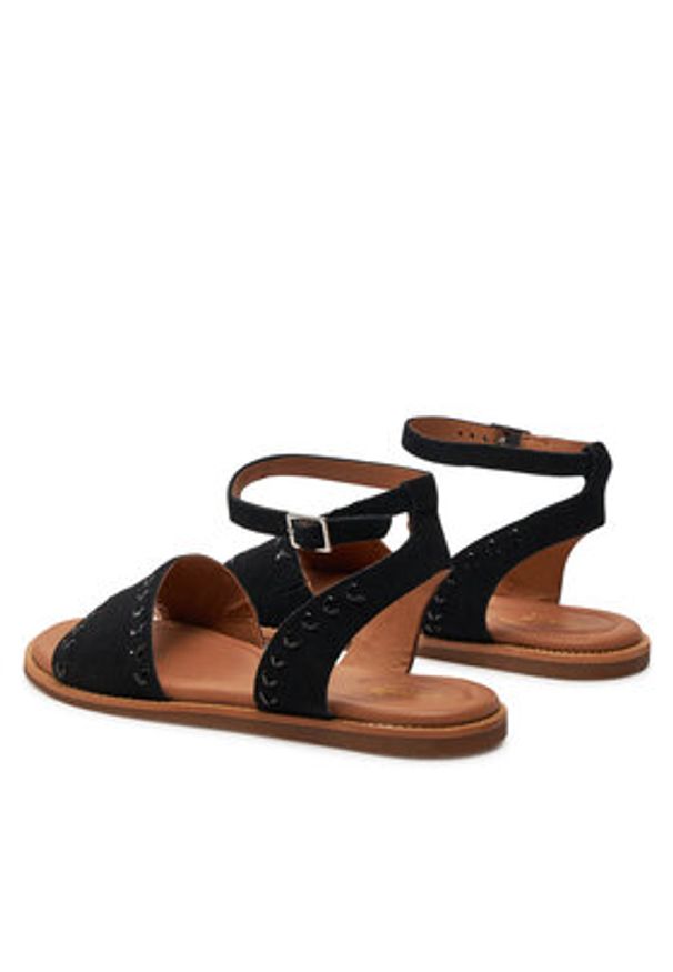 Clarks Sandały Maritime May 26176290 Czarny. Kolor: czarny. Materiał: skóra, zamsz