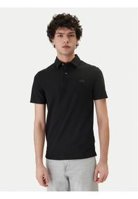 Guess Polo M6RP02 KD202 Czarny Slim Fit. Typ kołnierza: polo. Kolor: czarny. Materiał: syntetyk #1