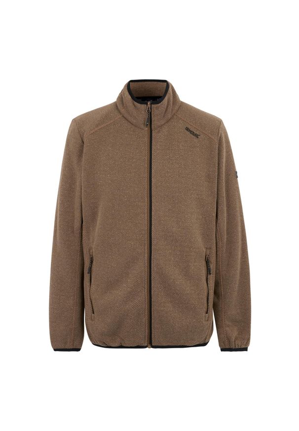 Polar zapinany na zamek błyskawiczny Regatta Torrens. Kolor: brązowy. Materiał: polar. Sport: turystyka piesza