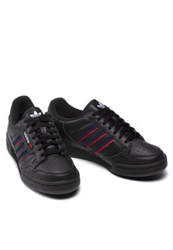 Adidas - adidas Sneakersy Continental 80 Stripes FX5091 Czarny. Kolor: czarny. Materiał: skóra