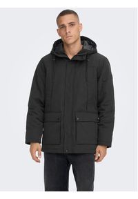 Only & Sons Parka Jayden 22022654 Czarny Regular Fit. Kolor: czarny. Materiał: syntetyk #5