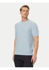 BOSS Sweter H-Nilton 50560468 Niebieski jasny Regular Fit. Kolor: niebieski. Materiał: bawełna #1