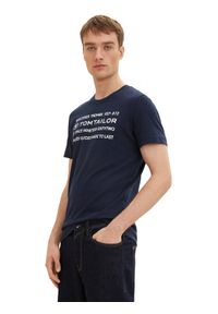 Tom Tailor T-Shirt 1034398 Granatowy Regular Fit. Kolor: niebieski