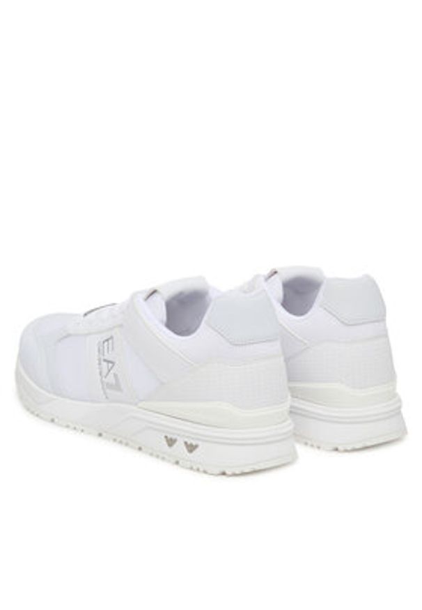 EA7 Emporio Armani Sneakersy 7X000656 AF13550 MZ024 Biały. Kolor: biały. Materiał: skóra