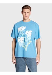 BDG Urban Outfitters T-Shirt 75326181 Błękitny Oversize. Kolor: niebieski. Materiał: bawełna #5