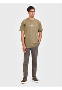 Selected Homme T-Shirt Armin 16085666 Zielony Slim Fit. Kolor: zielony. Materiał: bawełna #4