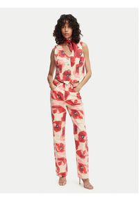 French Connection Kamizelka Poppy 7G9A9 Czerwony Slim Fit. Kolor: czerwony. Materiał: bawełna #3