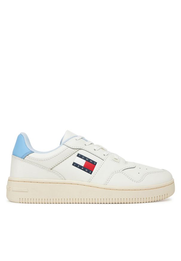 Tommy Jeans Sneakersy Tjw Retro Basket Ess EN0EN02505 Niebieski. Kolor: niebieski. Materiał: skóra