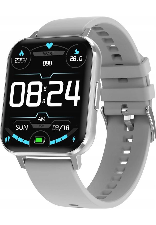 ZAXER - Smartwatch Zaxer ZTX Szary. Rodzaj zegarka: smartwatch. Kolor: szary