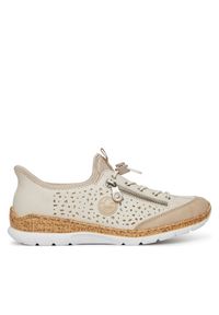 Sneakersy Rieker. Kolor: beżowy #1