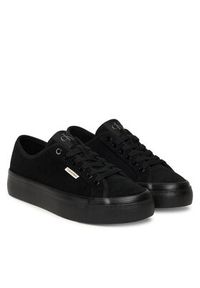Calvin Klein Sneakersy Vulc Flatf Lace Up Sue/Wl Ck YW0YW02000 Czarny. Kolor: czarny. Materiał: zamsz, skóra #3
