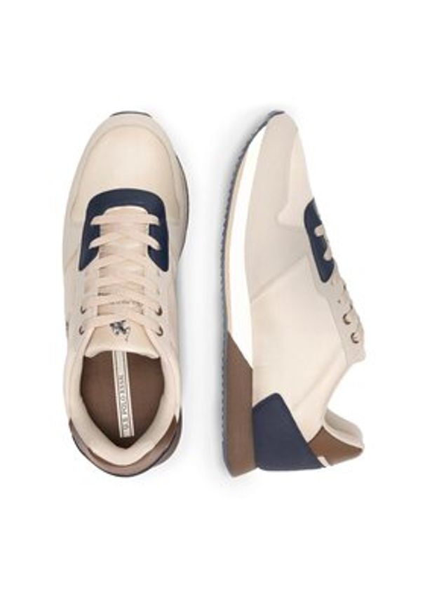 U.S. Polo Assn. Sneakersy NOBIL011M/CNH1 Beżowy. Kolor: beżowy. Materiał: materiał