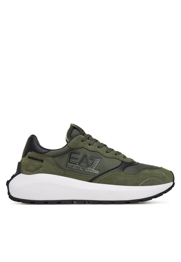 Sneakersy EA7 Emporio Armani. Kolor: brązowy