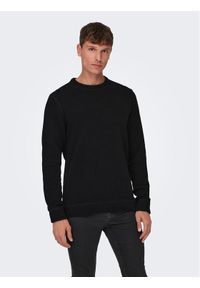 Only & Sons Sweter Ese 22023172 Czarny Regular Fit. Kolor: czarny. Materiał: syntetyk #1