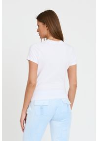 Juicy Couture - JUICY COUTURE Biały damski t-shirt Enzo Dog Crest, Rozmiar S. Kolor: czarny #2