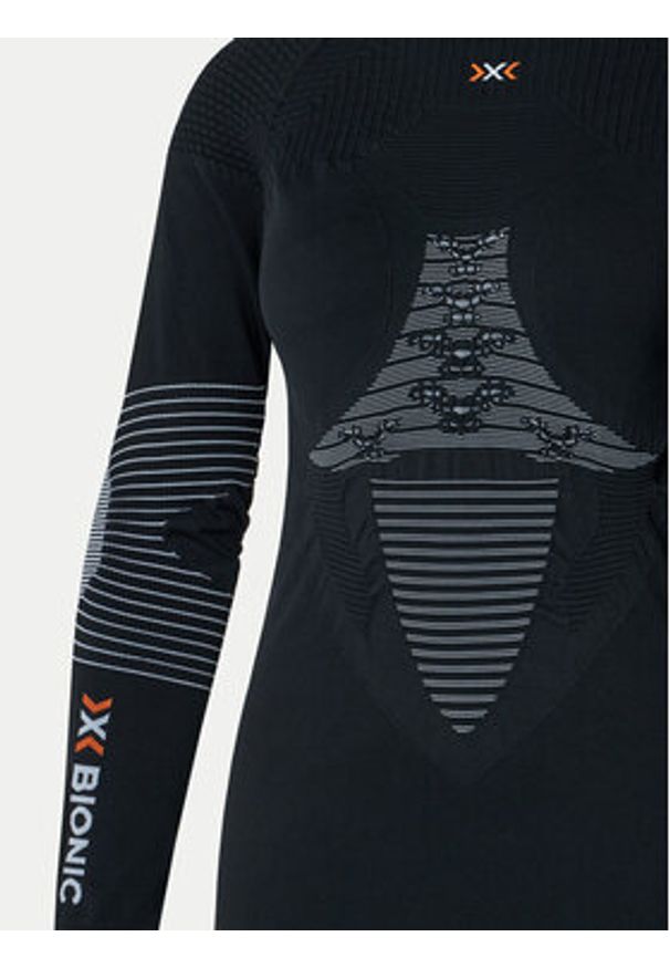X-Bionic Bielizna termoaktywna górna Energizer 4.0 NGYT06W19W Czarny Slim Fit. Kolor: czarny. Materiał: syntetyk